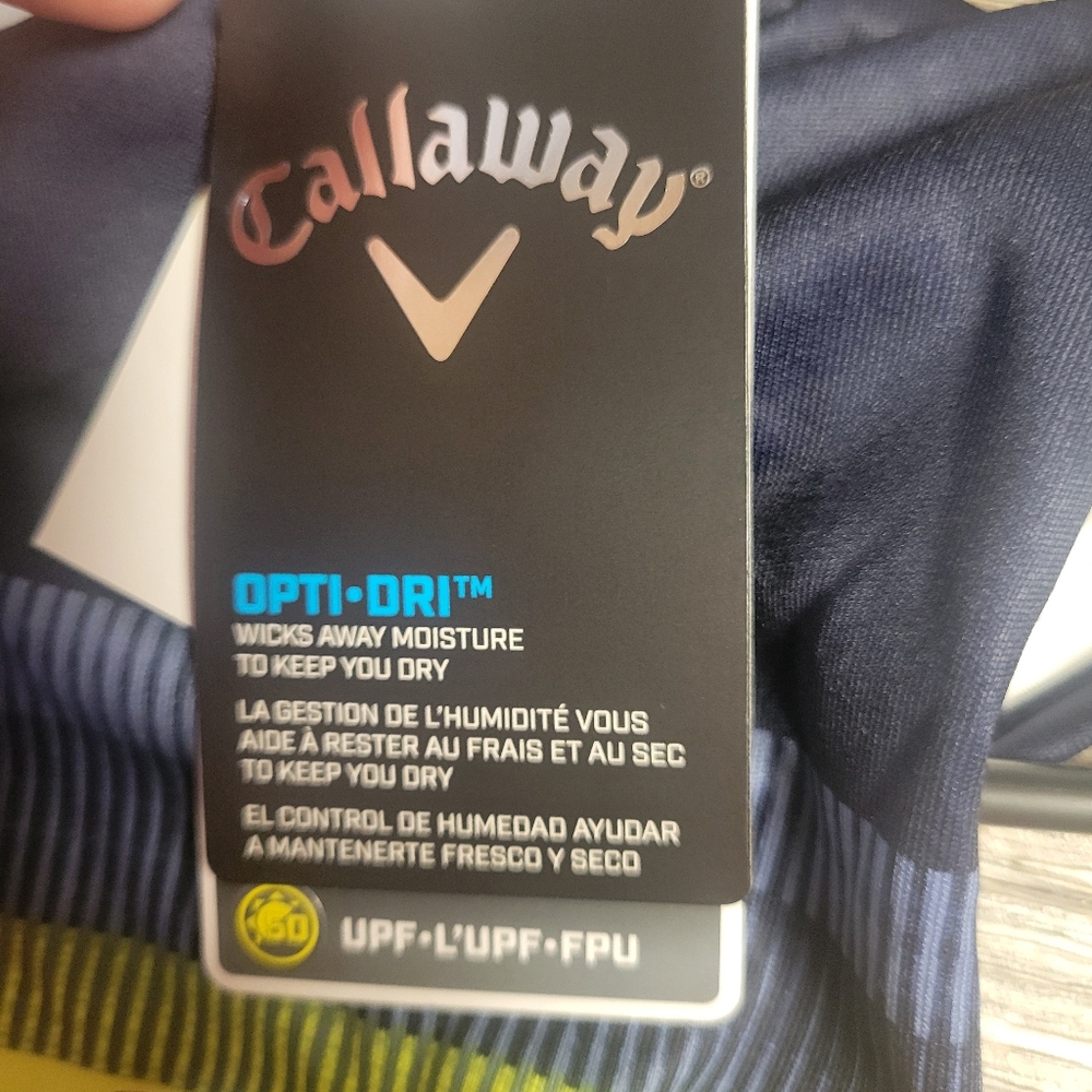 Callaway NWT Sleeveless Golf Dress with Rainbow Stripes Size Medium - Picture 4 of 5